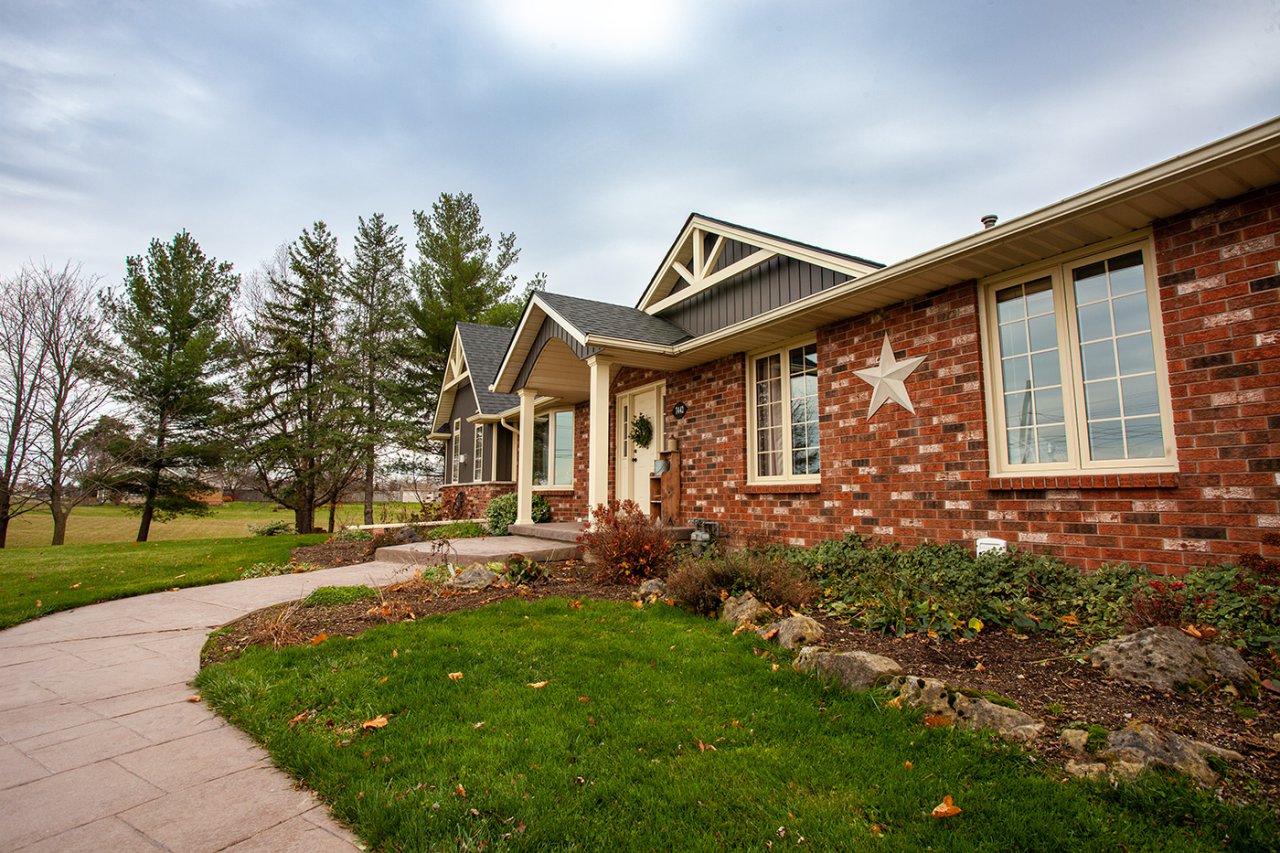 Front home with additional space